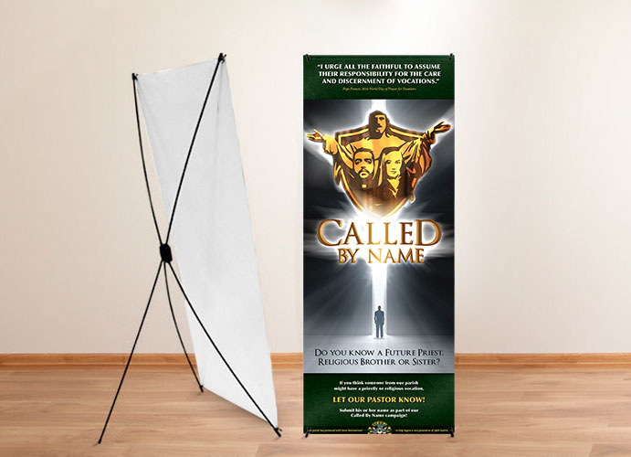 Called By Name Stand Up Banner Vianney Vocations
